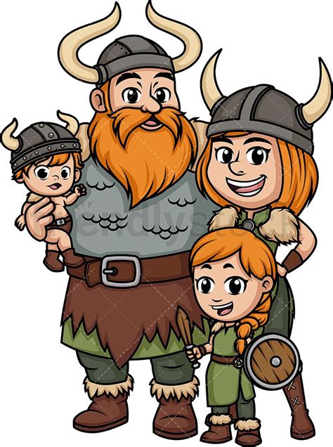 Download Viking Family in 2020 | Viking drawings, Cartoon, Vikings