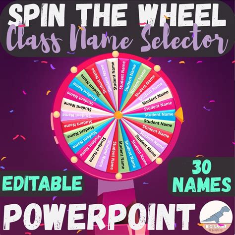 Spin The Wheel Digital Name Selector Powerpoint Made By Teachers How To Memorize Things