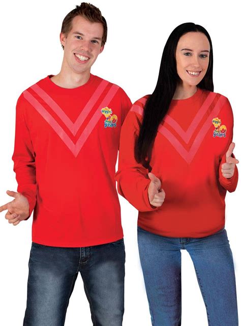 Red Wiggle Adults Costume Shirt The Wiggles Costume Top For Adults