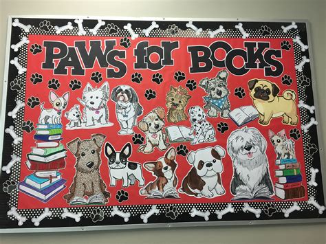 Dog Bulletin Board Library Book Displays Scholastic Book Fair Book Fair