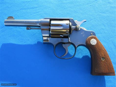 Colt Official Police 38 Special Revolver Blue 4 Bbl Pre War