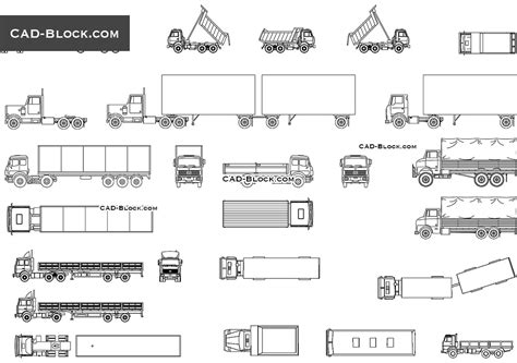 Fire alarm systems detail cad drawings in autocad dwg files. Trucks AutoCAD blocks, free CAD drawings download
