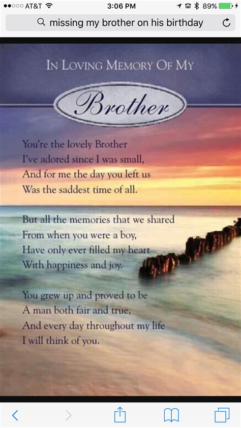 Pin By Penny Whary On Memorials Brother Quotes Birthday In Heaven