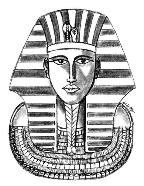 Death Mask Of Tutankhamun By Mdtartist83 On Deviantart