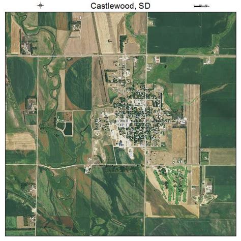 Aerial Photography Map Of Castlewood Sd South Dakota