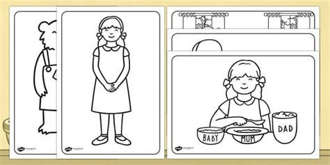Goldilocks and the three bears sequencing sheets (sb7215). FREE! - Goldilocks and the Three Bears Colouring Sheets