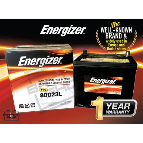 Energizer Car Battery 80d23l High Grade For Toyota Estima Vellfire