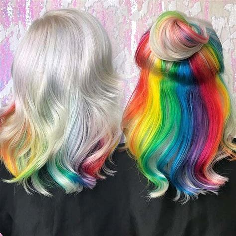 Colorfed Famous Rainbow Hair Color Underneath Ideas