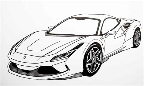 super car how to draw a ferrari step by step video