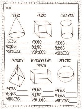 Maths worksheets on visualising solid shapes as per ncert syllabus. Solid Shapes {A common core geometry unit} | Math, Math ...