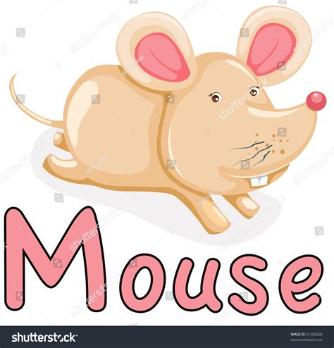 Illustration Of Isolated Animal Alphabet M For Mouse 51408268