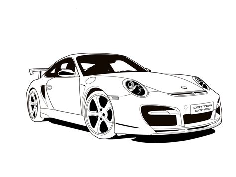 Porsche Vector At Getdrawings Free Download