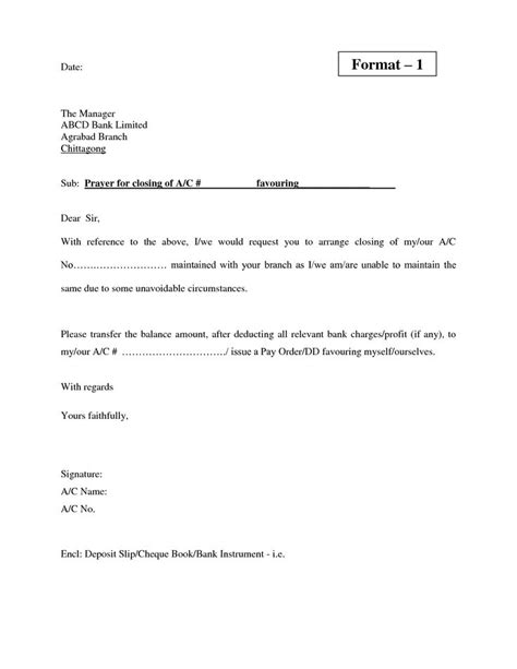 Read this article to know how to do the same. bank account closing letter format sample cover templates ...