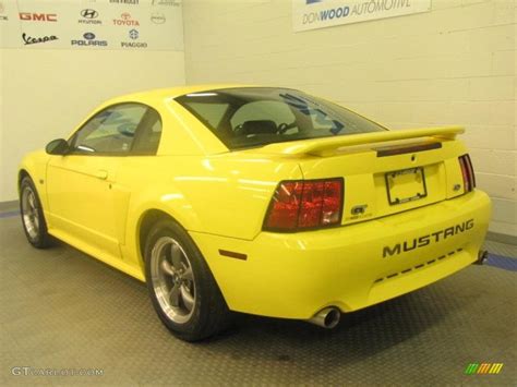 Zinc Yellow 2003 Ford Mustang Gt Coupe Exterior Photo 47873228