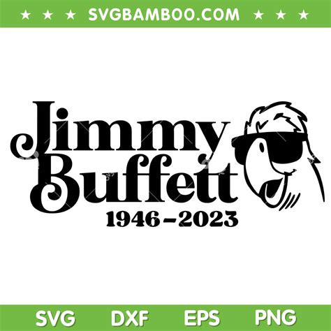 Jimmy Buffett Rip 2023 Svg Png Parrot Head Svg