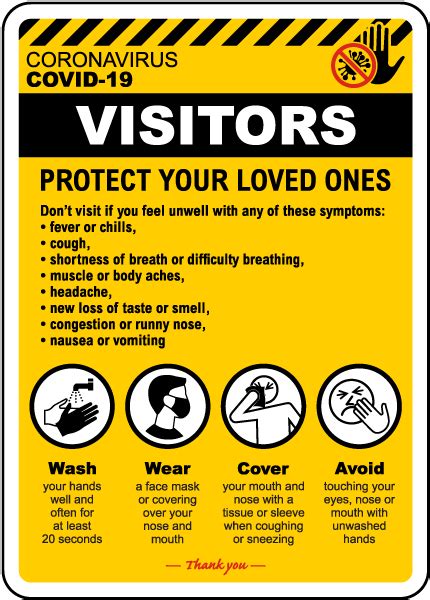 Visitors Coronavirus Infection Control Sign Claim Your 10 Discount