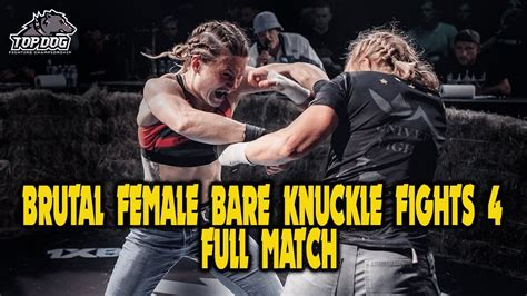 brutal female bare knuckle fights 4 full match reaction youtube