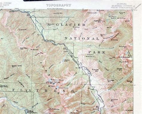 Montana 1908 Us Geological Survey Topographic Map U2013 Granite Deer