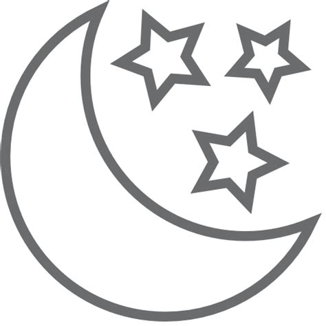 Mondsterne Symbol Kostenlos Von Outline Icons