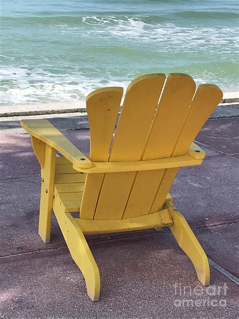 Yellow Beach Chair Photograph By Carol Groenen Fine Art America
