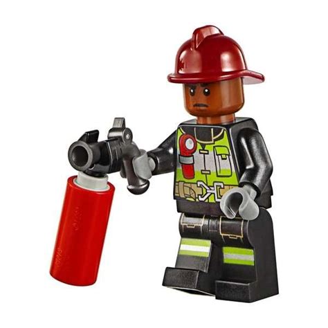 Lego Super Heroes Firefighter Minifigure From 76128 The Minifigure