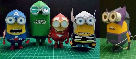 Papermau All Kind Of Minions Paper Toys By Paper Replika