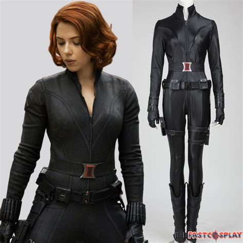 Black Widow Skater Dress Natasha Romanova Halloween Running Cosplay