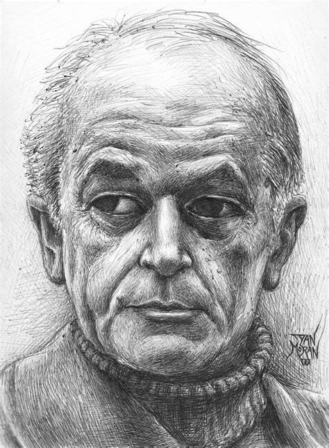 Portrait Of An Old Man Drawing By Dan Moran Pixels