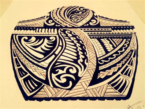 Tattoo Drawings Maori Polynesian Tribal Half Sleeve Tattoo Design