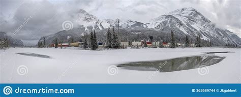 Village Of Field British Columbia Panorama Stock Photo Image Of