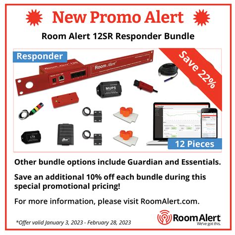 Start The New Year Off Right With Room Alert Bundles During Our Limited