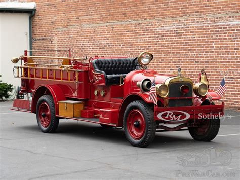 Car Seagrave 6bt Fire Truck 1926 For Sale Prewarcar