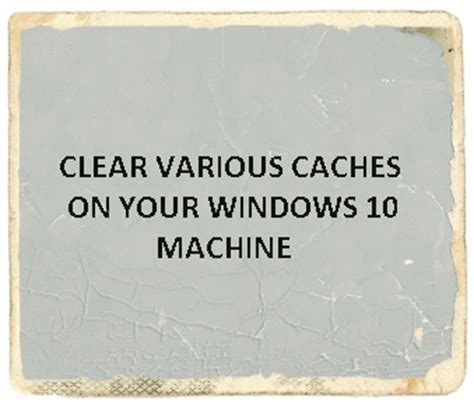 How to clear the cache on a windows 10 computer in 3 ways to help it run more efficiently. Clear Memory, DNS, Thumbnail, Browser Cache Windows 10