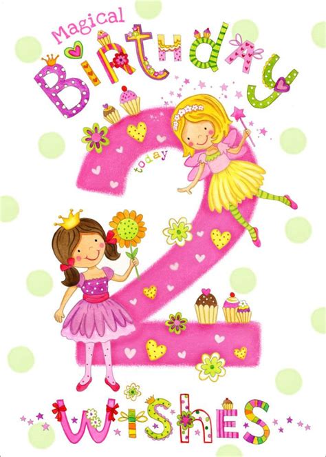 Happy 2nd Birthday Girl 2nd Birthday Birthday Wishes For Kids