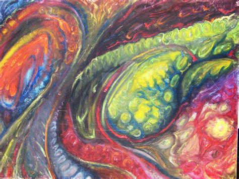 Oil Pastel Abstract By Burgundydurango On Deviantart