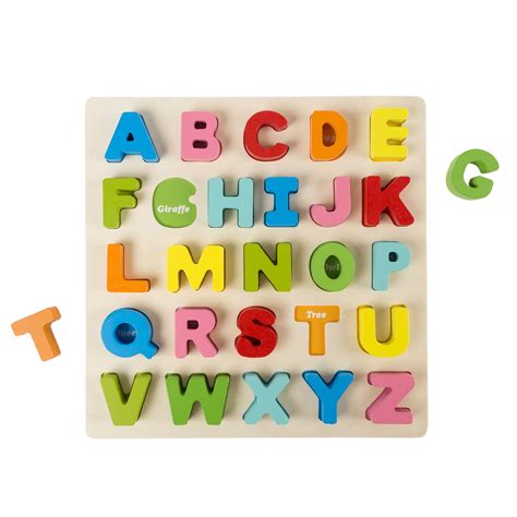 Toys And Games Learning And School Wooden Letters Abc Board Wooden Alphabet