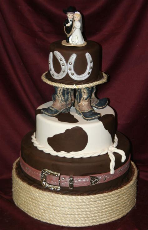 Ideas Of The Western Themed Wedding Cakes Weddingelation