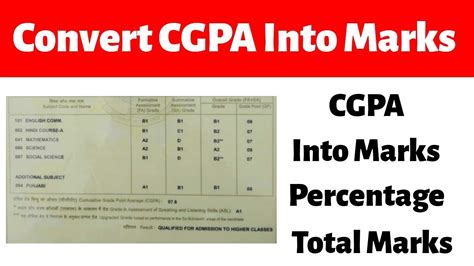 How To Convert Cgpa Into Percentage Markscgpa To Percent