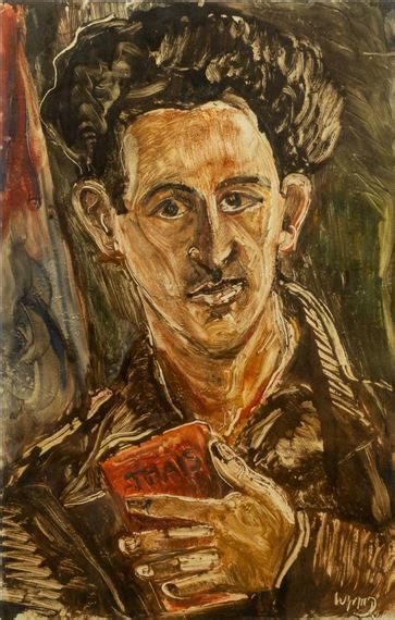 Lipshitz Lippy Self Portrait Holding A Book 1946 Mutualart