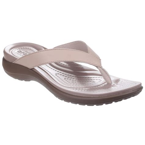 Crocs Womensladies Capri V Summer Flip Flops Ebay