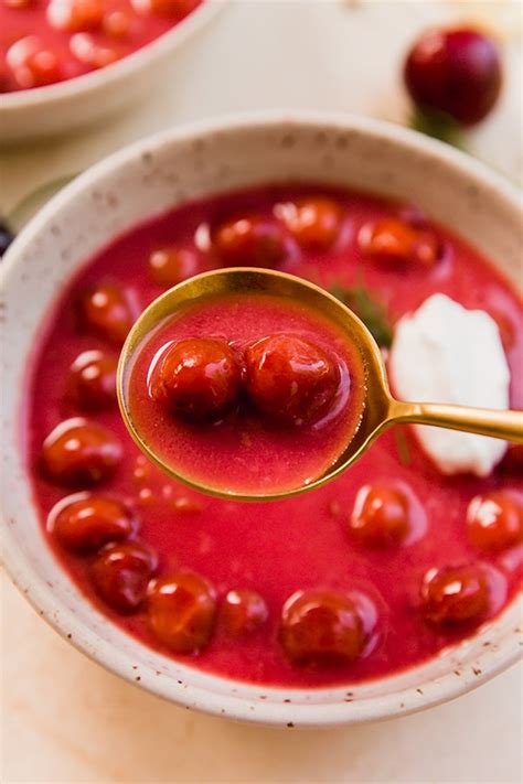 Hungarian Cold Cherry Soup Unbound Wellness