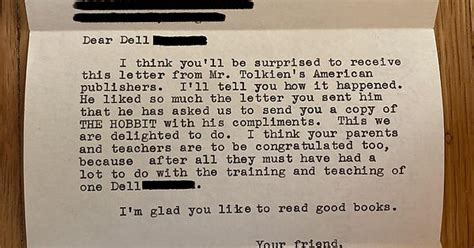 My Dad Wrote To Jrr Tolkien In 1959 Tolkien And His Us Publisher Wrote Him Back Album On Imgur