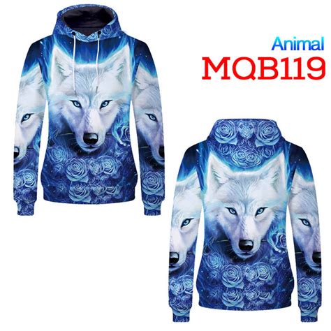 Animal Hoodies Spirit Wolf Unisex Pullover Hooded Sweatshirt 1 Fans