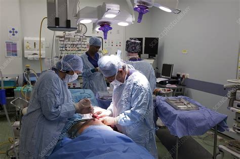 Surgeons Performing Surgery Stock Image C Science Photo