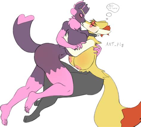 Rule 34 Absurd Res Accessory Anthro Artply Big Breasts Blush Braixen