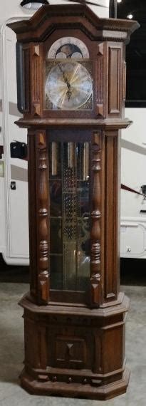 Sold Price Black Forest Grandfather Clock With Lead Crystal Glass