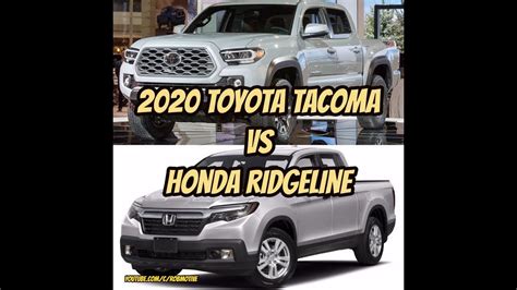 2020 Toyota Tacoma Vs Honda Ridgeline Youtube