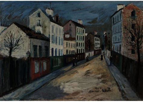 A Street In The Suburbs Of Paris By Maurice Utrillo 1883 1955 France