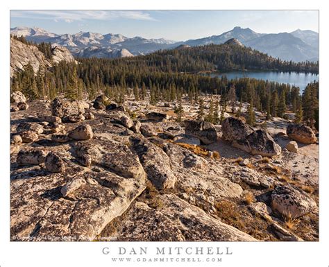 G Dan Mitchell Photograph Granite Forest And Lake Yosemite