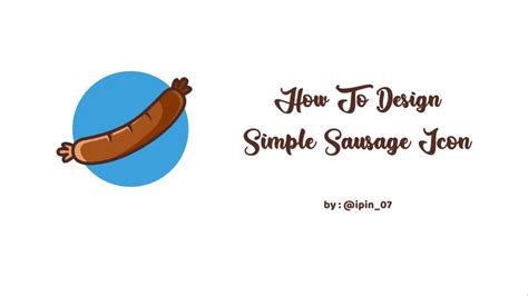 How To Design Simple Sausage With Coreldraw X8 Youtube